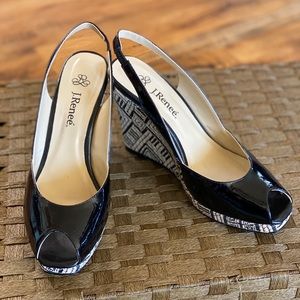 J Renee Neely black white wedge